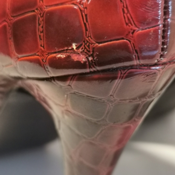 Spring Classic Platform Pumps, Red Size 38 - Picture 7 of 12